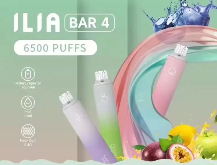 ILIA BAR 4 哩啞四代一次性抛棄式電子煙 6500口拋棄式:圖片 2